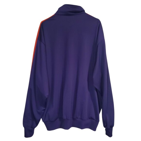 RARE Adidas Classic Firebird Purple Orange Zip Track Suit Athletic Jacket - 3XL - Picture 2 of 9